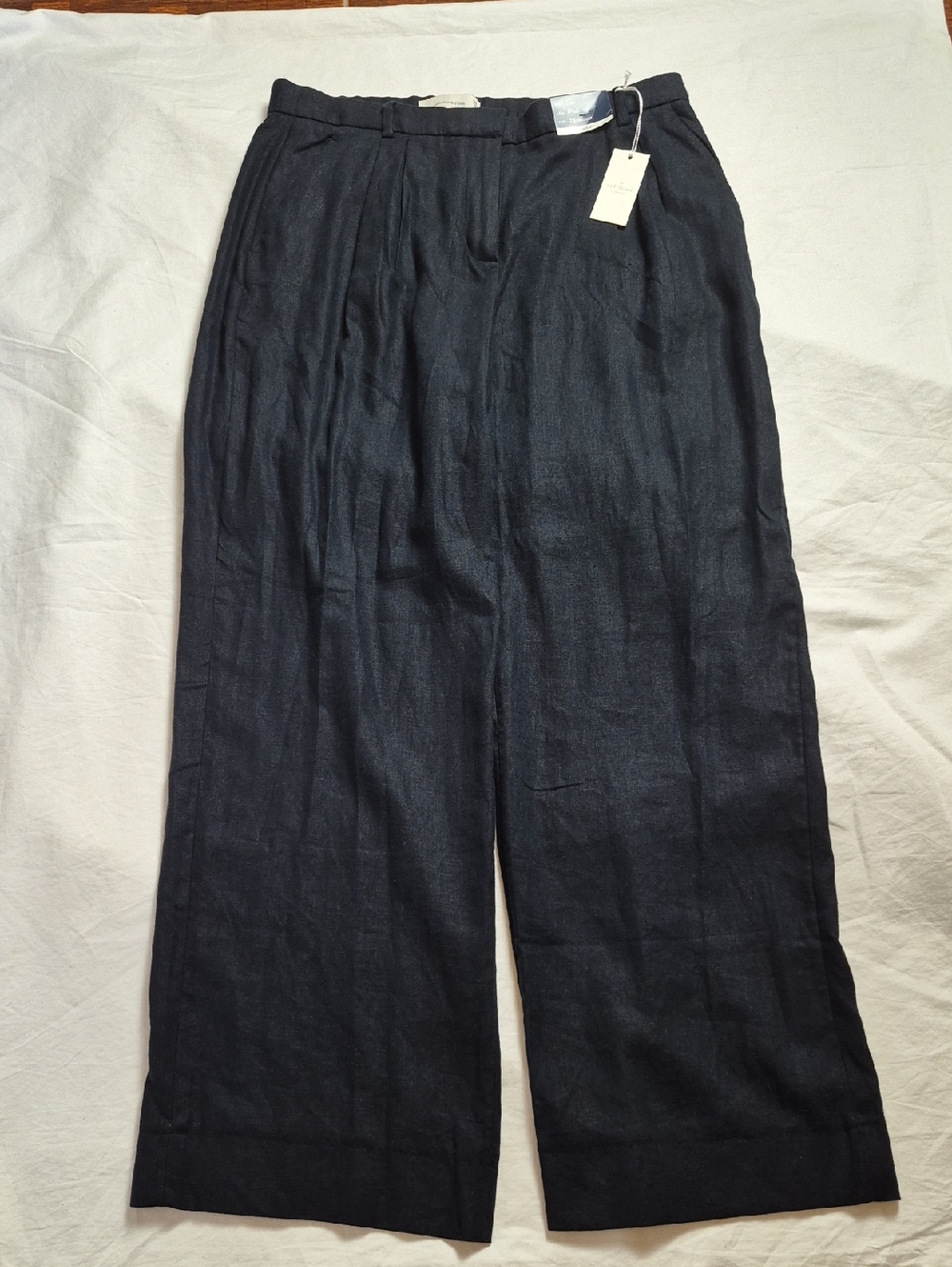 Abercrombie & Fitch Black Textured Trousers